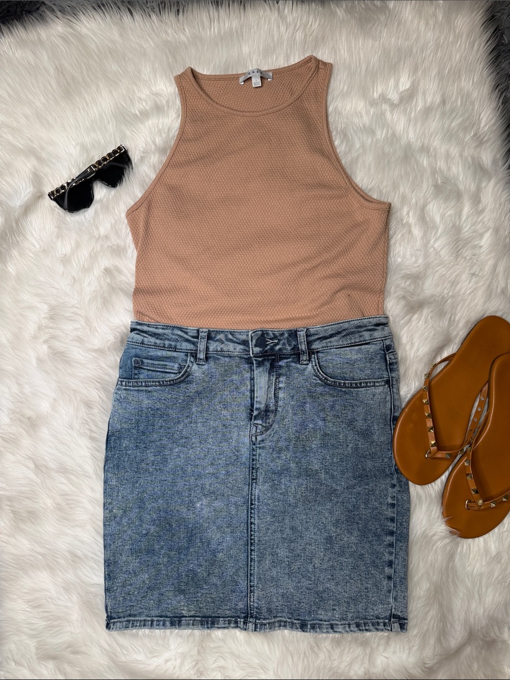 Guess Denim Mini Skirt - Blue Wash 6